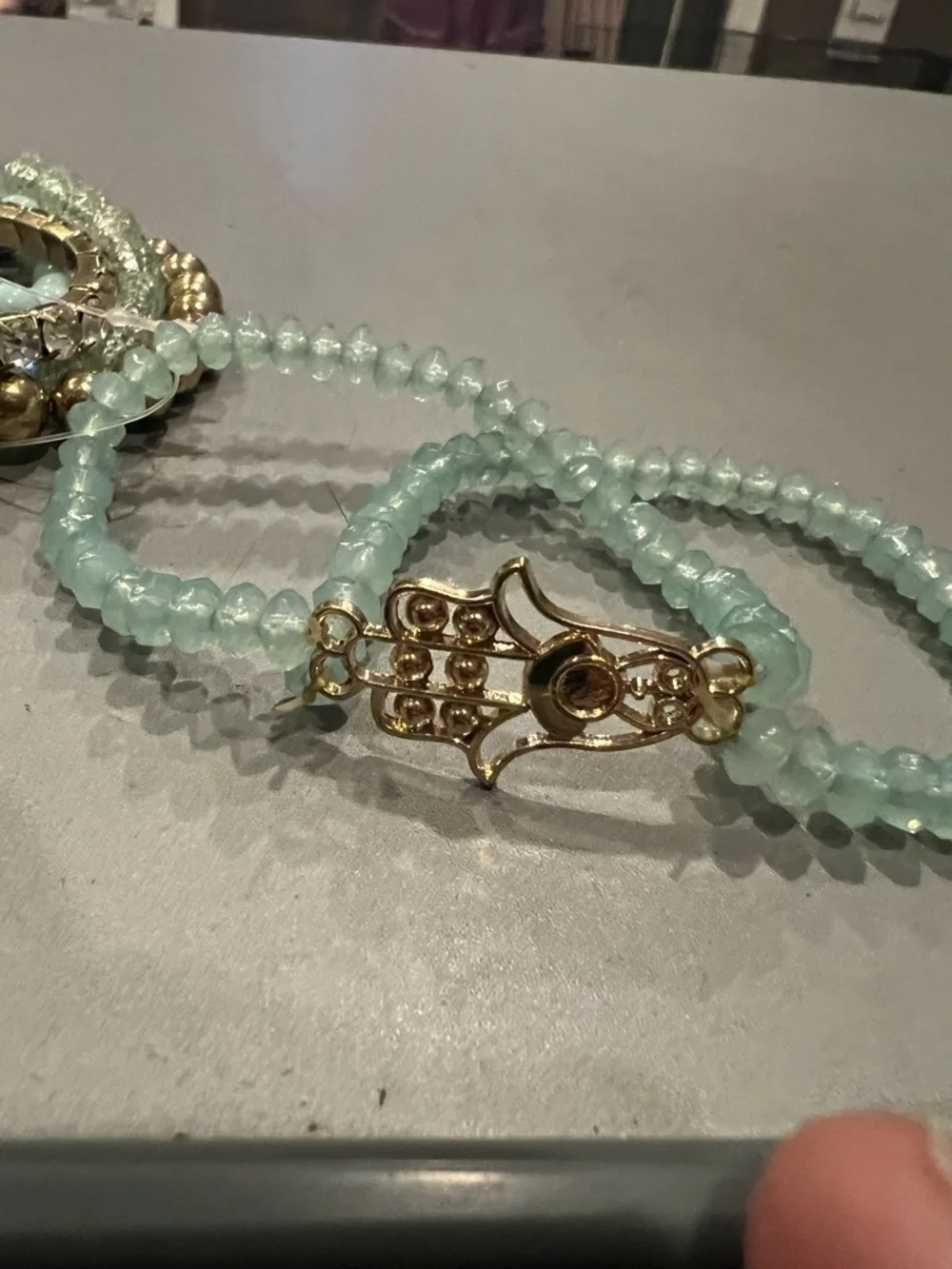 Beaded Bracelet Set – Stackable Multi-Layered Boho Bangles Beads & Tassel